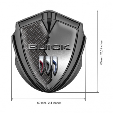 Buick Bodyside Badge Self Adhesive Graphite Metal Deck Clean Logo