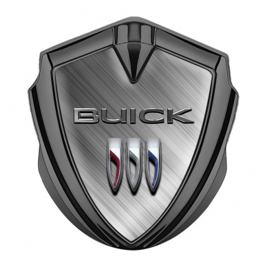 Buick Trunk Metal Emblem Graphite Diagonal Lines Template Design