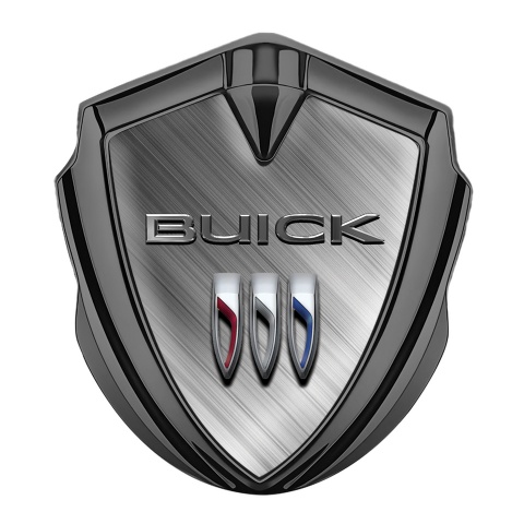 Buick Trunk Metal Emblem Graphite Diagonal Lines Template Design