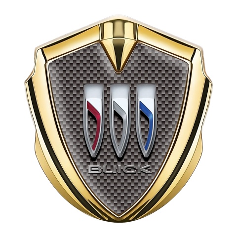 Buick Bodyside Emblem Gold Brown Carbon Template Big Logo