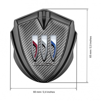 Buick Trunk Emblem Badge Graphite Light Carbon Motive Big Logo