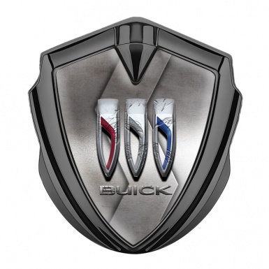 Buick Bodyside Emblem Graphite Metallic Curve 3D Shields Edition