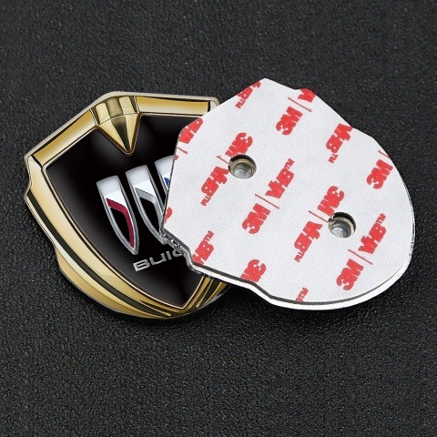 Buick Tuning Emblem Self Adhesive Gold Black Dome Color Shields