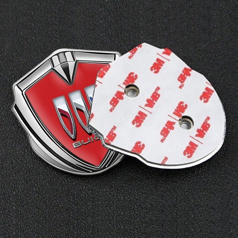 Buick Trunk Emblem Badge Silver Red Dome Tricolor Edition