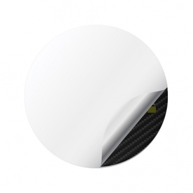 ATS Domed Stickers Wheel Center Cap White Logo