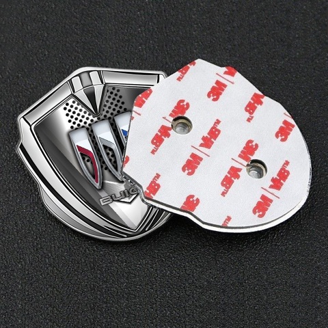 Buick Trunk Emblem Badge Silver Grinder Style Blade Effect Design