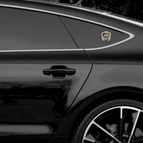 Buick Bodyside Badge Self Adhesive Gold V Shape Large Shields