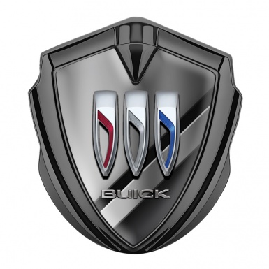 Buick Tuning Emblem Self Adhesive Graphite Slides Tricolor Logo
