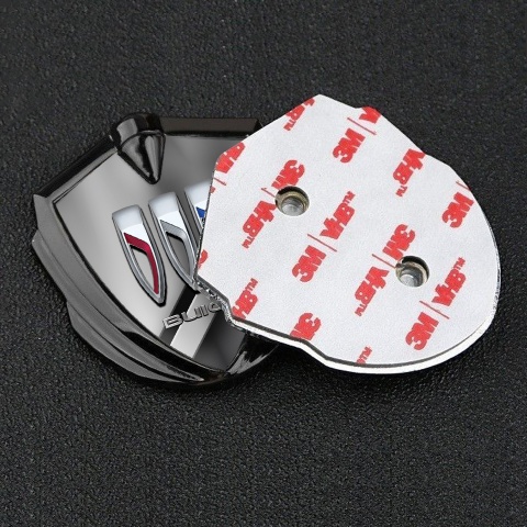 Buick Tuning Emblem Self Adhesive Graphite Slides Tricolor Logo