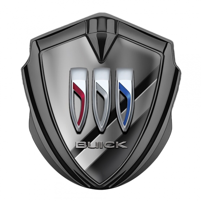 Buick Tuning Emblem Self Adhesive Graphite Slides Tricolor Logo