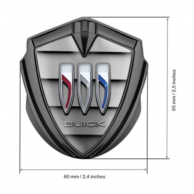 Buick Bodyside Badge Self Adhesive Graphite Shutter Style Color Logo
