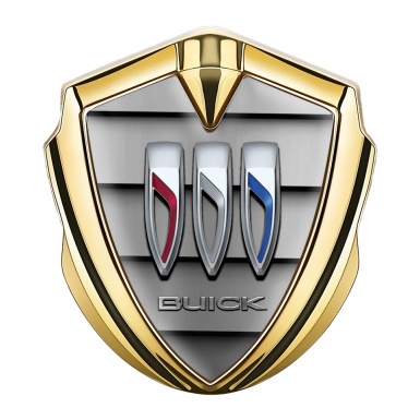 Buick Bodyside Badge Self Adhesive Gold Shutter Style Color Logo