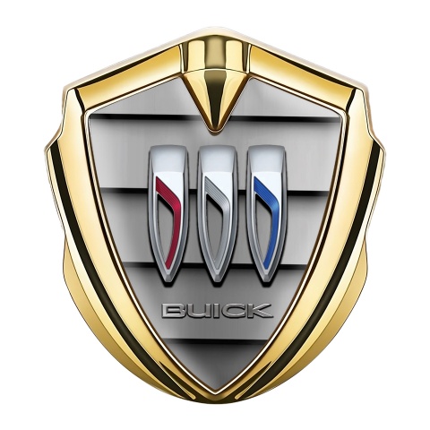 Buick Bodyside Badge Self Adhesive Gold Shutter Style Color Logo