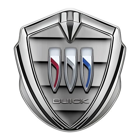 Buick Bodyside Badge Self Adhesive Silver Shutter Style Color Logo