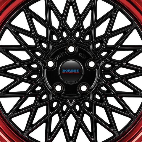 Borbet Sticker Wheel Center Hub Cap Stylish Black stickers