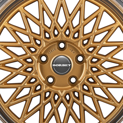 Borbet Domed Stickers Wheel Center Cap Badge Gray Carbon With White Logo