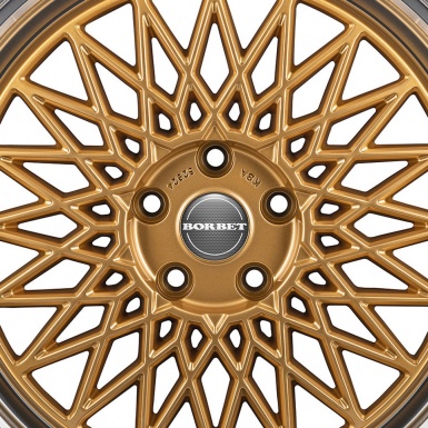 Borbet Wheel Center Cap Domed Stickers Carbon Printing With White Logo