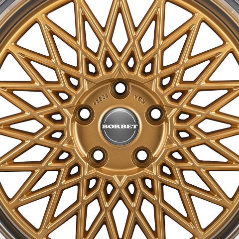 Borbet Wheel Center Cap Domed Stickers Carbon Printing With White Logo