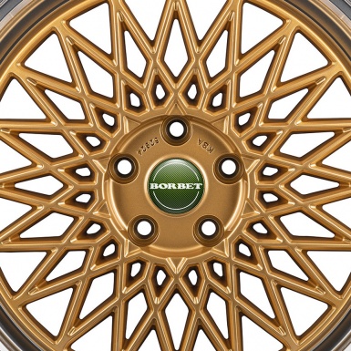 Borbet Domed Stickers Wheel Center Cap Green Day Silicone Badges