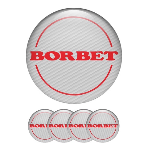 Borbet Silicone Stickers Center Hub Angel Eye Carbon Printing 