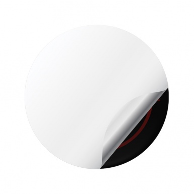 Borbet Wheel Center Cap Domed Stickers Black Ghost Badges