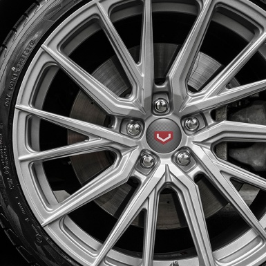 Vossen Wheel Center Cap Domed Stickers Carbon Print Badges