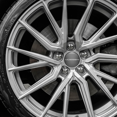 Vossen Sticker Wheel Center Hub Cap Unique Model In Carbon Printing