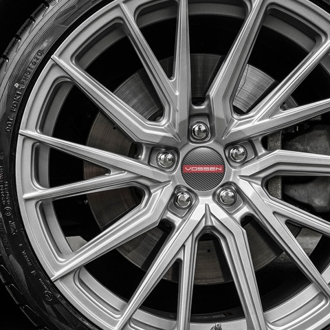 Vossen Domed Stickers Wheel Center Cap Limited Model Carbon Style