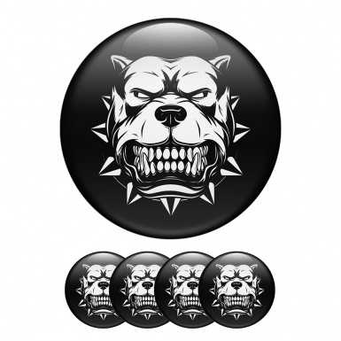 Animals Silicone Stickers Center Hub Furious Pit Bull