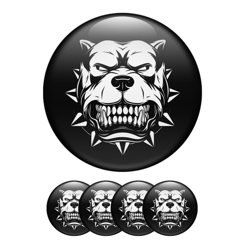 Animals Silicone Stickers Center Hub Furious Pit Bull
