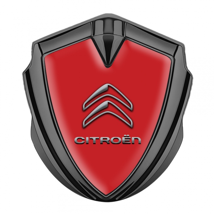 Citroen Self Adhesive Bodyside Emblem Graphite Red Base Gradient Logo