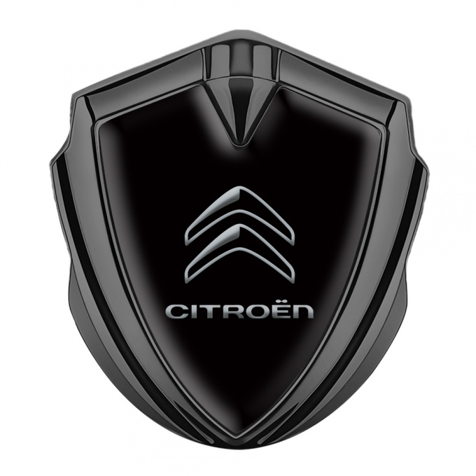 Citroen Bodyside Badge Self Adhesive Graphite Black Tile Gradient Logo