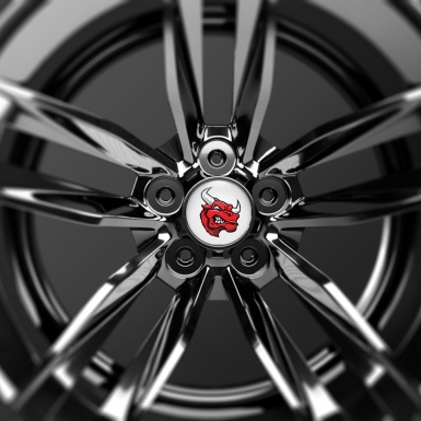Animals Wheel Center Caps Emblem Bull's Head Stickers