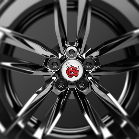Animals Wheel Center Caps Emblem Bull's Head Stickers