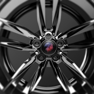 Animals Domed Stickers Wheel Center Cap Badge Abstract Image Of An Eagle's Head
