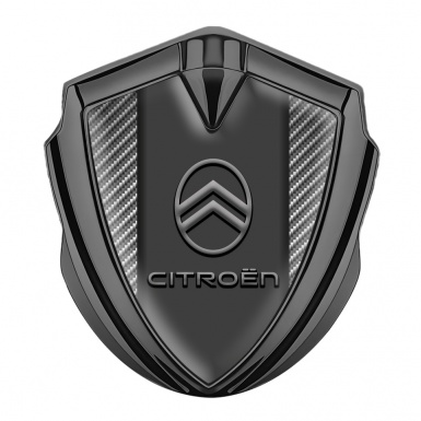 Citroen Self Adhesive Bodyside Emblem Graphite Carbon Base Grey Logo