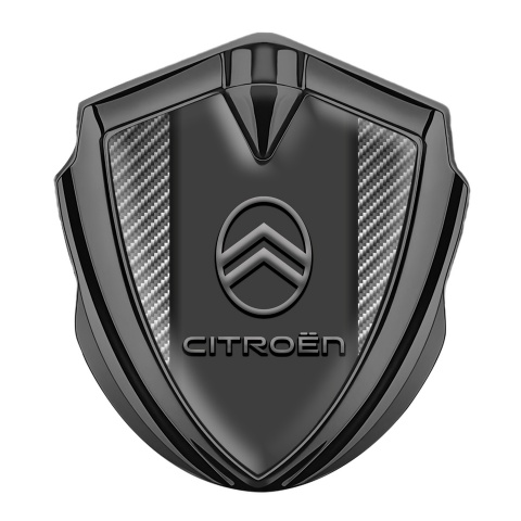 Citroen Self Adhesive Bodyside Emblem Graphite Carbon Base Grey Logo