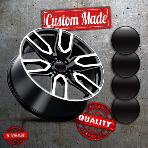 Wheel Silicone Emblems for Center Caps Black Edition
