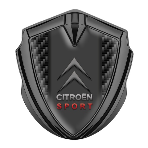 Citroen Trunk Metal Emblem Badge Graphite Black Carbon Racing Edition