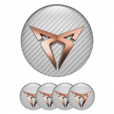 Seat Cupra Wheel Emblems Light Carbon Edition