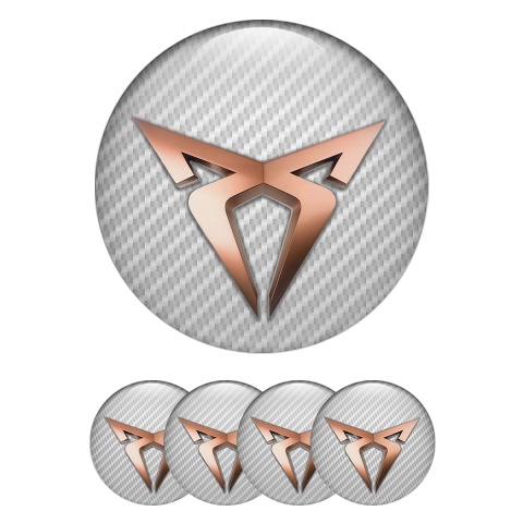 Seat Cupra Wheel Emblems Light Carbon Edition