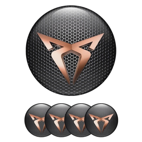 Seat Cupra Wheel Emblems Perforated Steel Design
