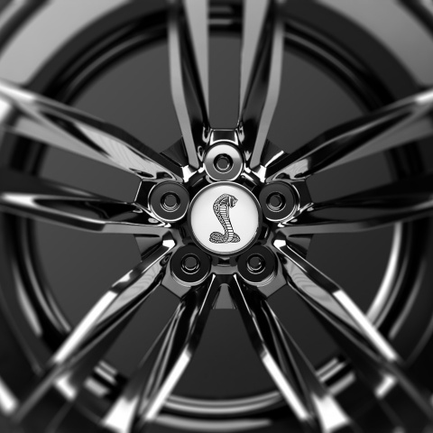 Animals Wheel Center Caps Emblem Shelby Logo Snake Print
