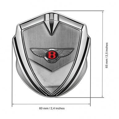 Bentley Trunk Metal Emblem Badge Silver Cross Plates Chrome Edition