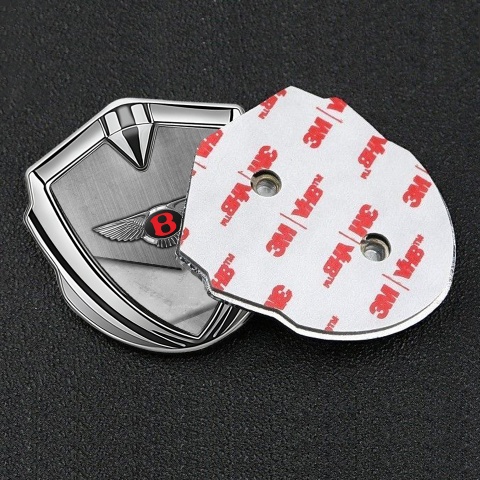Bentley Trunk Metal Emblem Badge Silver Cross Plates Chrome Edition