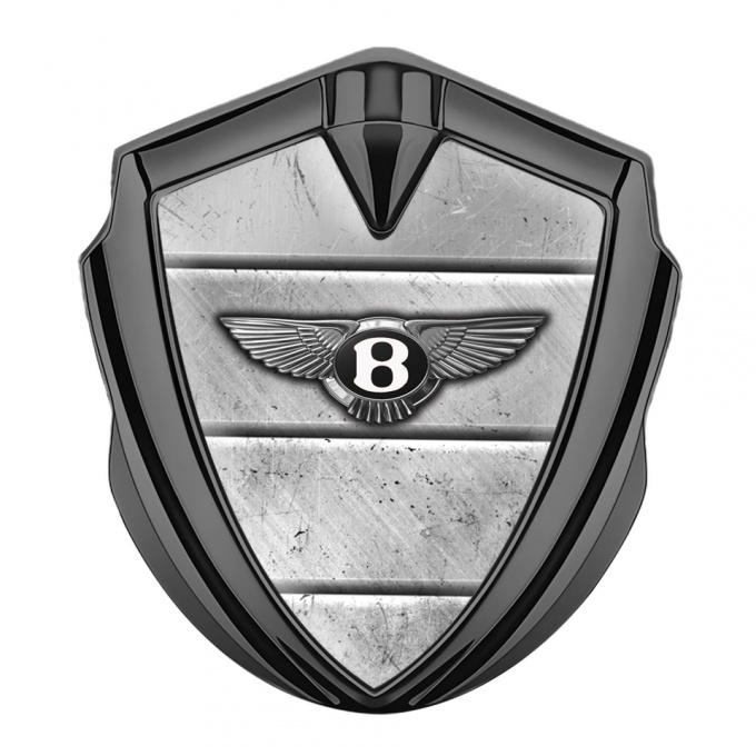 Bentley Bodyside Badge Self Adhesive Graphite Stone Slabs Effect Design