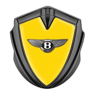 Bentley Self Adhesive Bodyside Emblem Graphite Yellow Base Clean Design