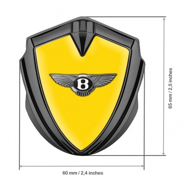 Bentley Self Adhesive Bodyside Emblem Graphite Yellow Base Clean Design