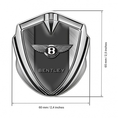 Aragon Fender Emblem Badge Silver Brushed Aluminum Effect Clean Logo