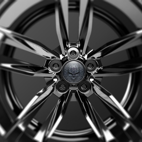 Skull Domed Stickers Wheel Center Cap The Alien